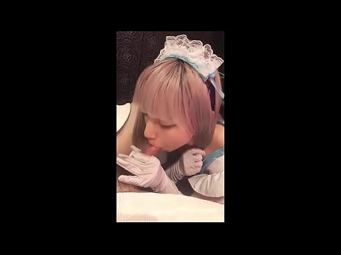 ❤️ Japonský idol [mayuka], kostým francouzské pokojské, část 1, orál a honění s pleťovým mlékem ❤️❌ Sex video u nás ☑